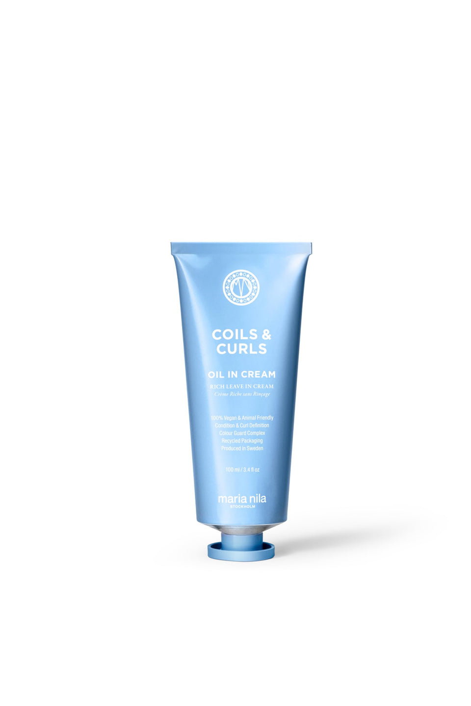 Maria Nila front packaging shows product and benefits for curl definition