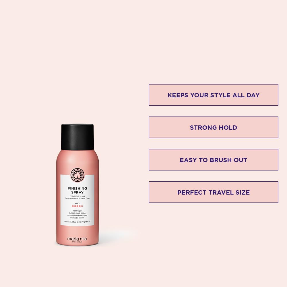 Maria Nila finishing spray nozzle detail for precise mist and even application