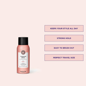 Maria Nila finishing spray nozzle detail for precise mist and even application