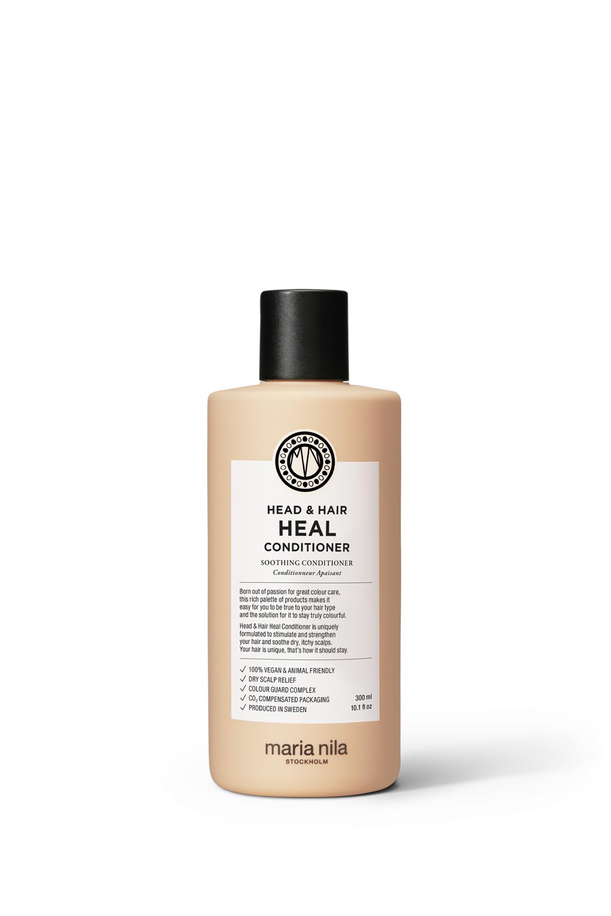Maria Nila front packaging showing calming conditioner for dry scalp relief