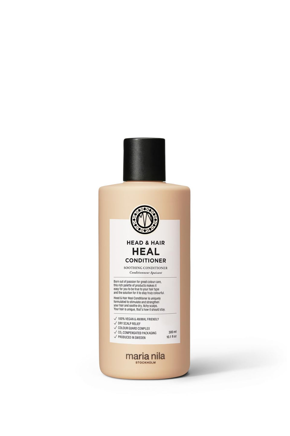 Maria Nila front packaging showing calming conditioner for dry scalp relief