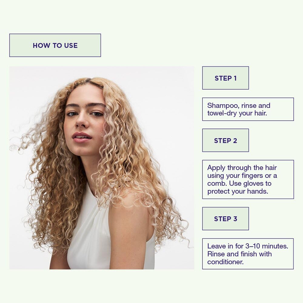 Maria Nila mask being applied to hair showing even coverage benefit