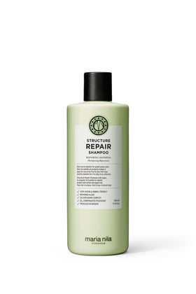 Maria Nila bottle front view showing product and gentle cleansing benefit