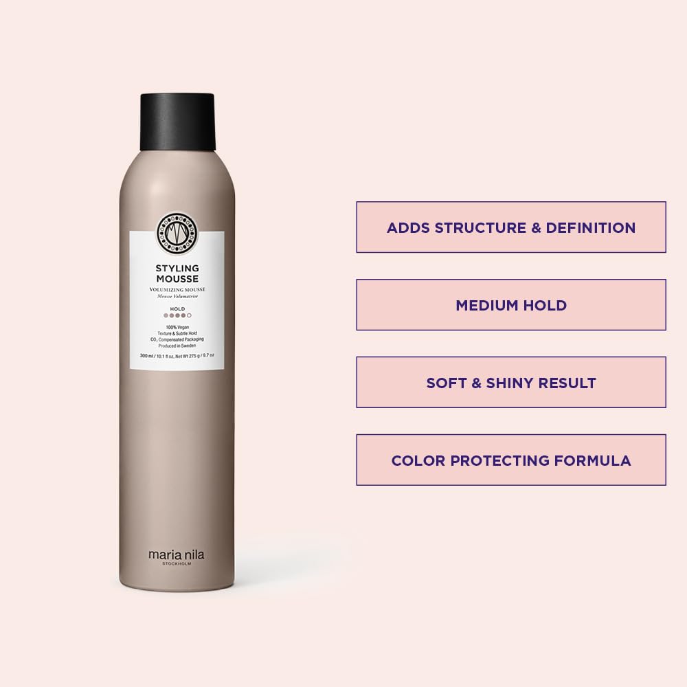Maria Nila mousse foam texture close-up for lightweight volume