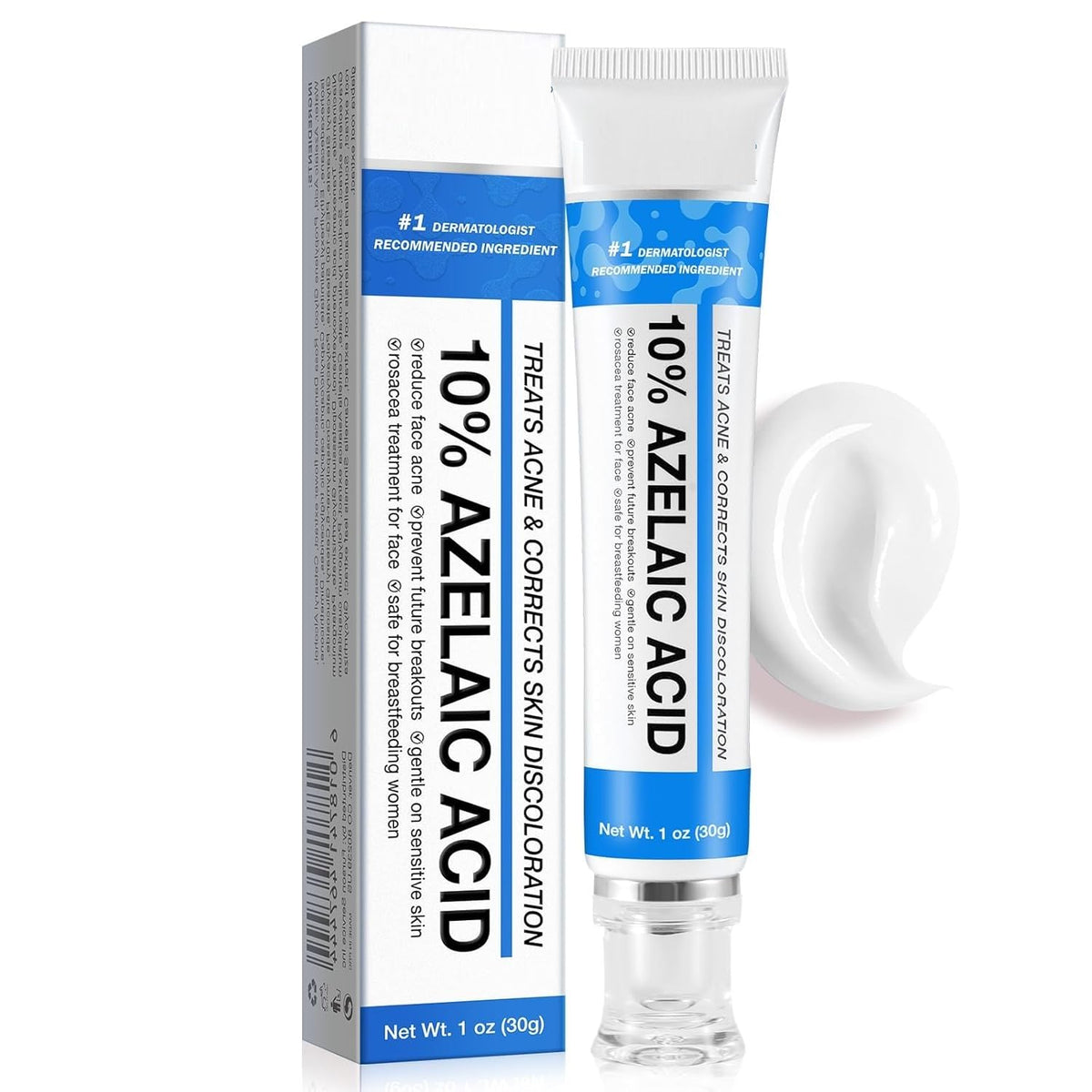 Marianp front packaging of azelaic acid 10% cream showing brand clarity and clean design
