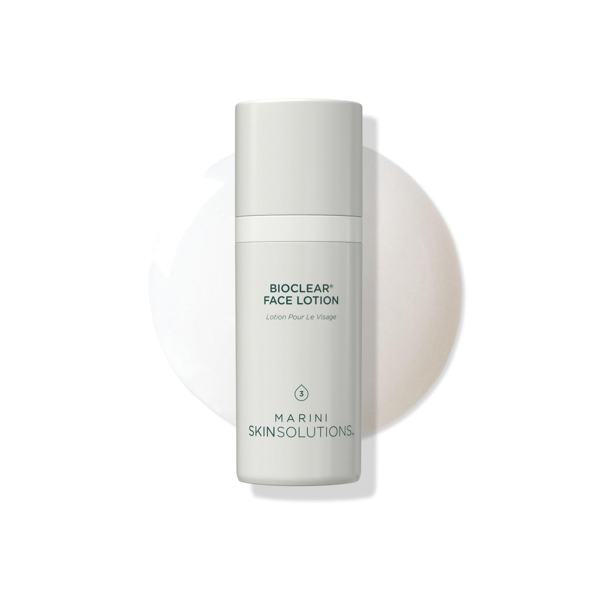 Marini SkinSolutions front packaging showing 1 oz bottle and clear benefits