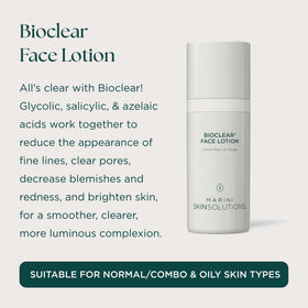 Marini SkinSolutions close-up of lotion texture highlighting lightweight absorption