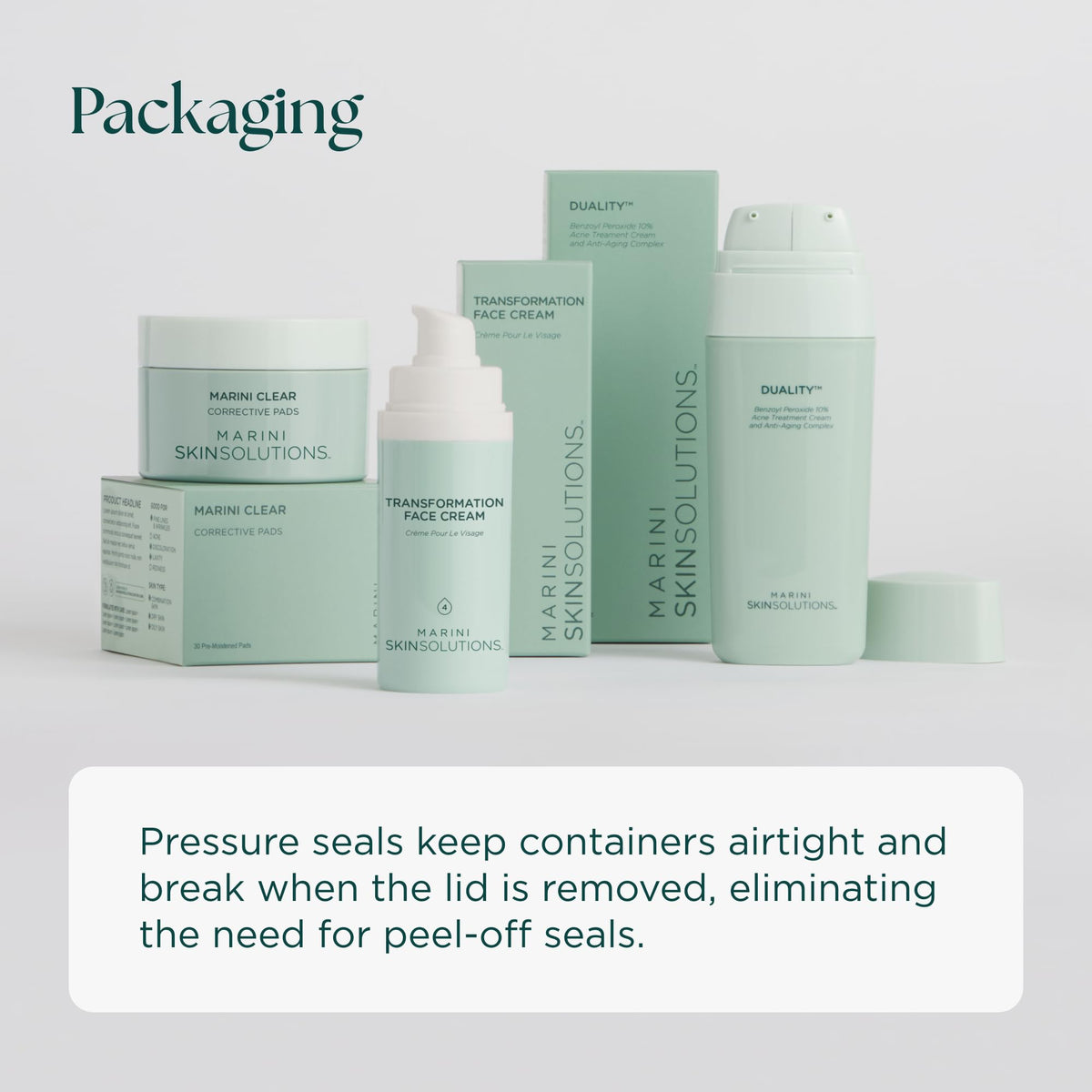 Marini SkinSolutions in bathroom lifestyle scene showing daily routine convenience