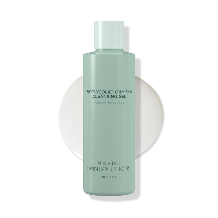 Marini SkinSolutions front packaging showing cleanser and volume benefit