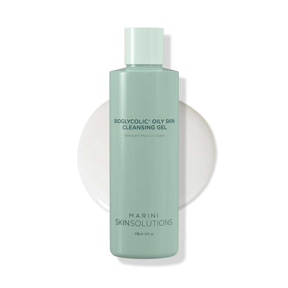 Marini SkinSolutions front packaging showing cleanser and volume benefit
