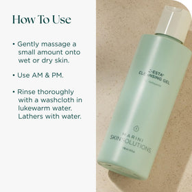 Marini SkinSolutions bottle label showing ingredients list for transparency and trust