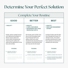 Marini SkinSolutions label close-up showing ingredient highlights and clean formulation