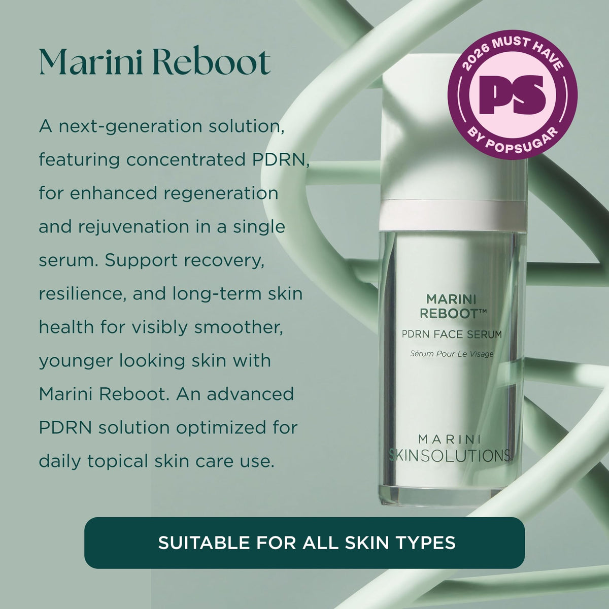 Marini SkinSolutions close-up serum texture highlighting lightweight absorption