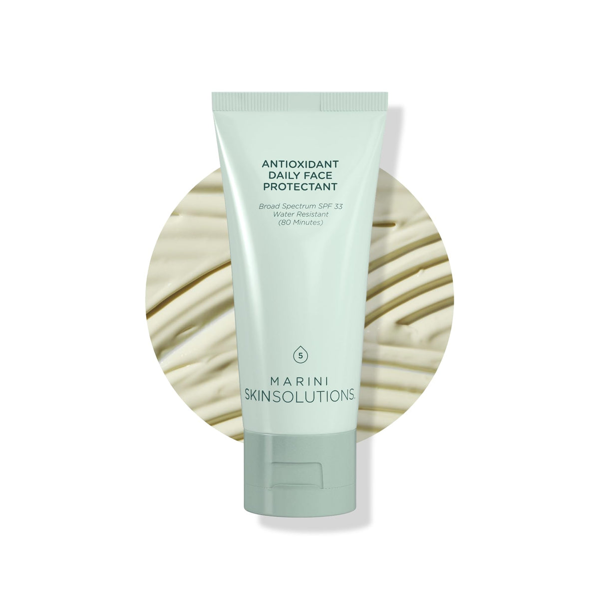 Marini SkinSolutions front packaging showing SPF protection and benefits