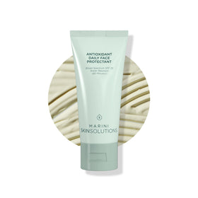 Marini SkinSolutions front packaging showing SPF protection and benefits
