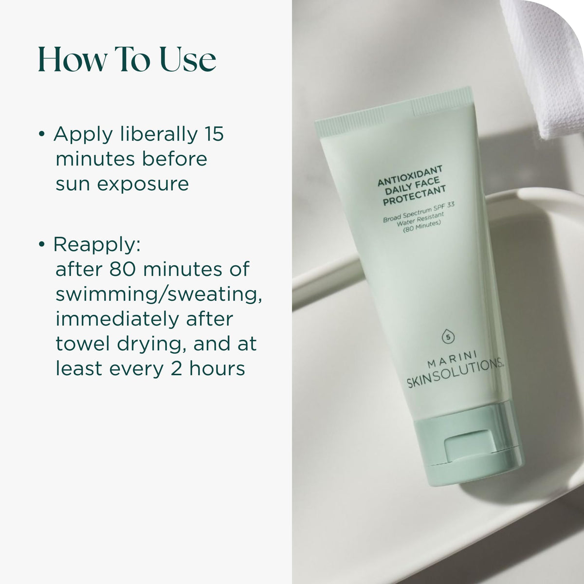 Marini SkinSolutions next to common items showing true 2 oz travel-friendly size