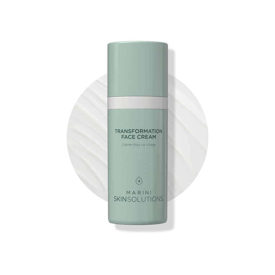 Marini SkinSolutions jar front view showing product packaging and clear branding benefits