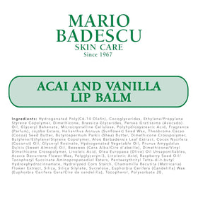 Mario Badescu label close-up highlighting active botanical ingredients and clean formula