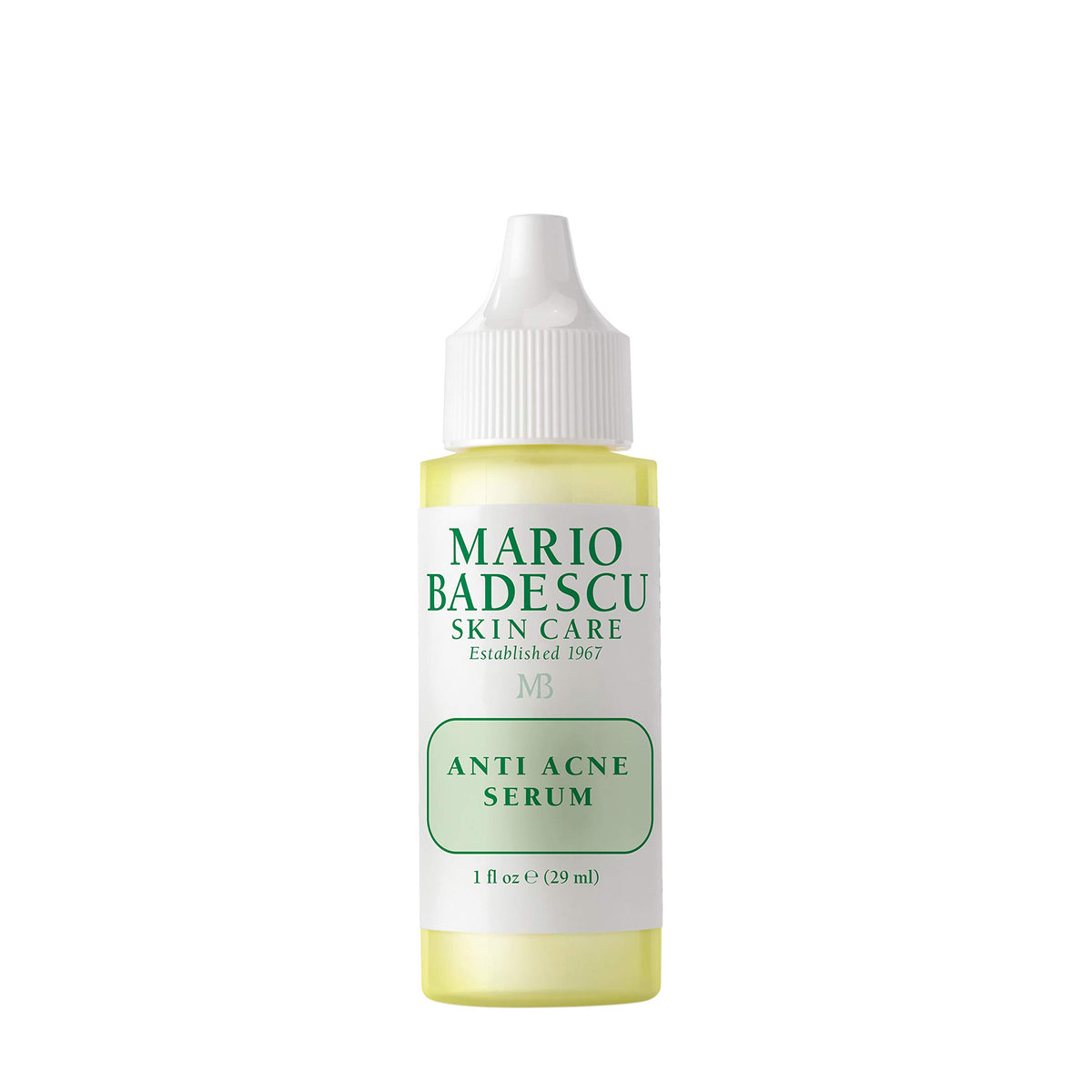 Mario Badescu front packaging showing bottle and label, clear product identification and size