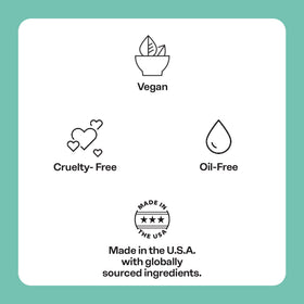 Mario Badescu conceptual before and after skin visualization indicating clearer pores