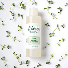 Mario Badescu cleanser shown with toner and moisturizer for a complete regimen