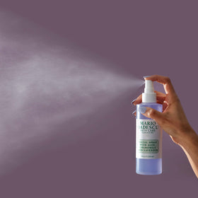 Mario Badescu close-up spray nozzle dispersing fine mist for even application and non-disruptive finish