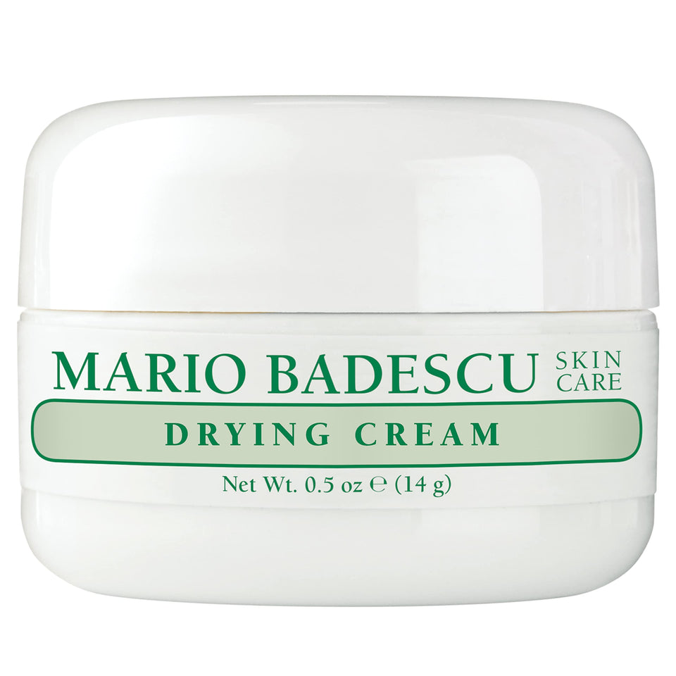 Mario Badescu drying cream front tube showing compact packaging and clear branding benefit