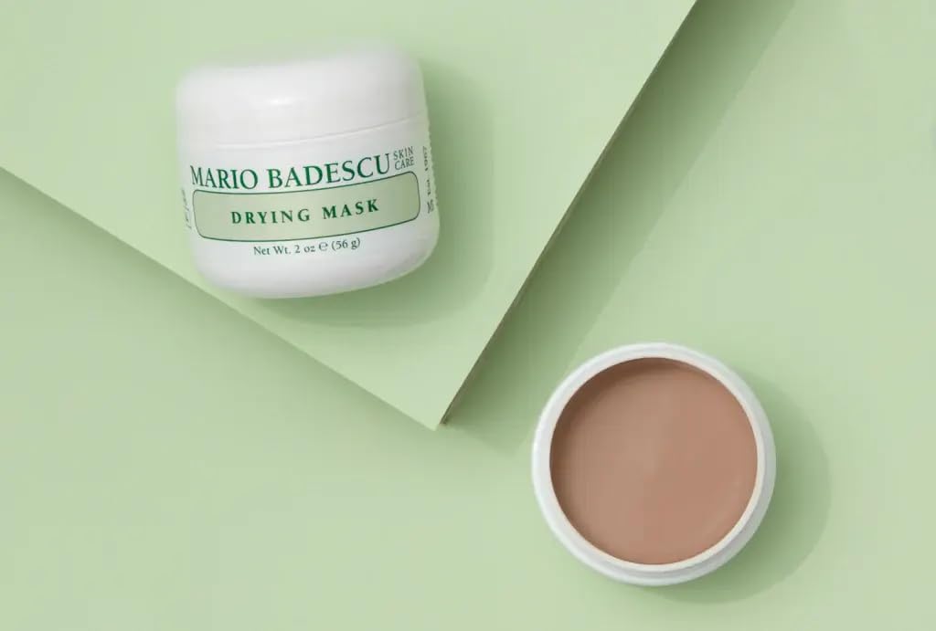 Mario Badescu jar on bathroom counter suggesting easy nightly use