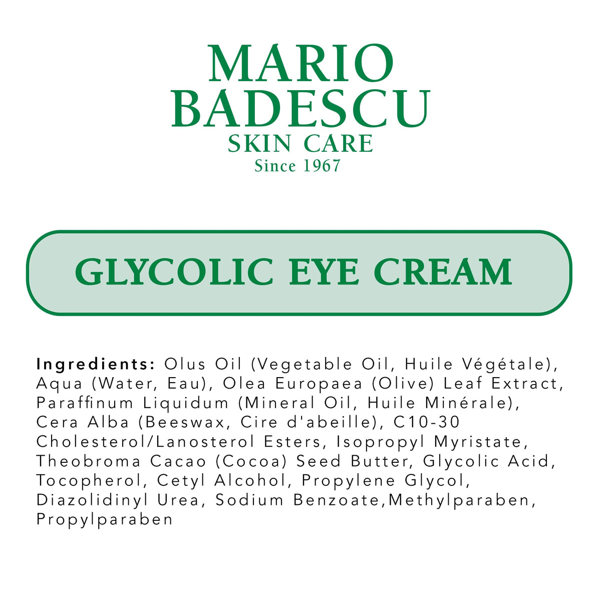 Mario Badescu before and after eye area showing smoother, hydrated skin