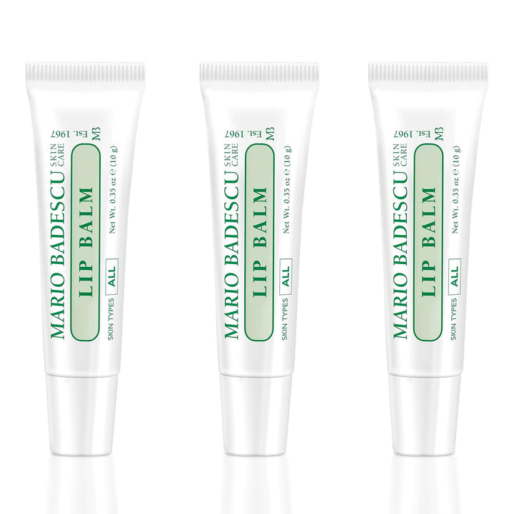 Mario Badescu three squeeze tubes front view showing compact travel-ready benefit