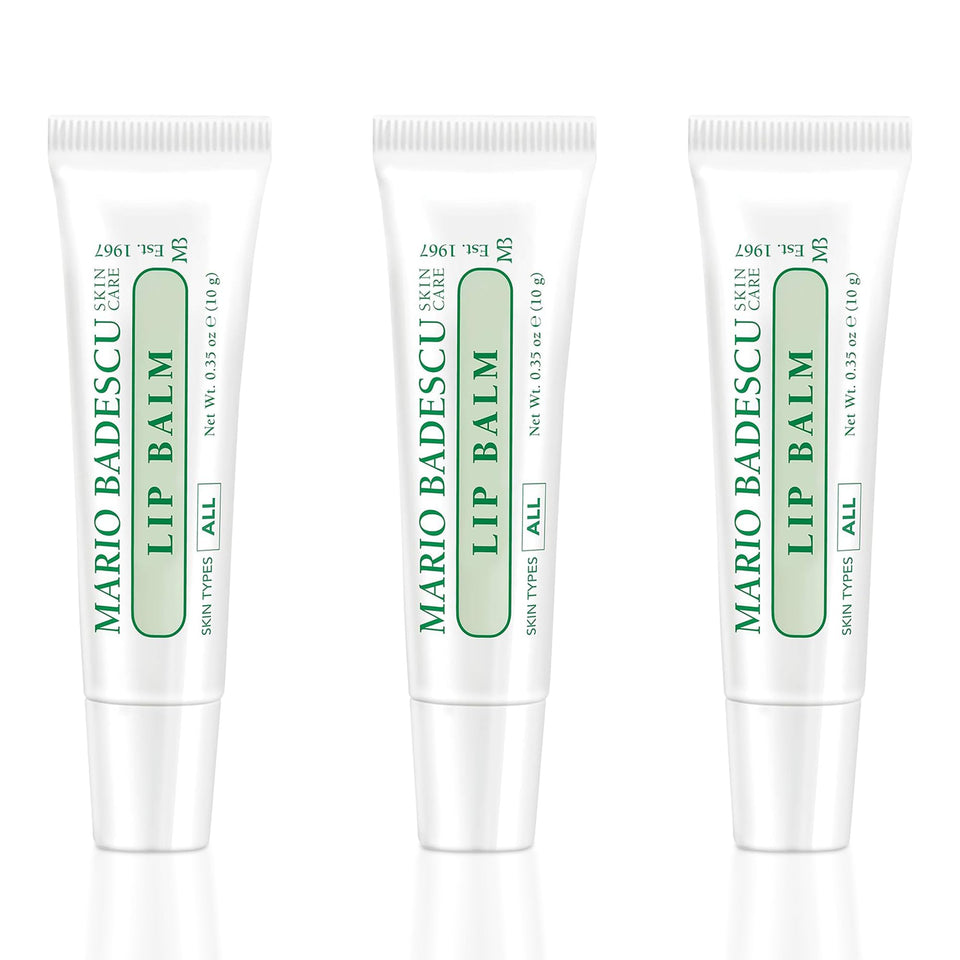 Mario Badescu three squeeze tubes front view showing compact travel-ready benefit
