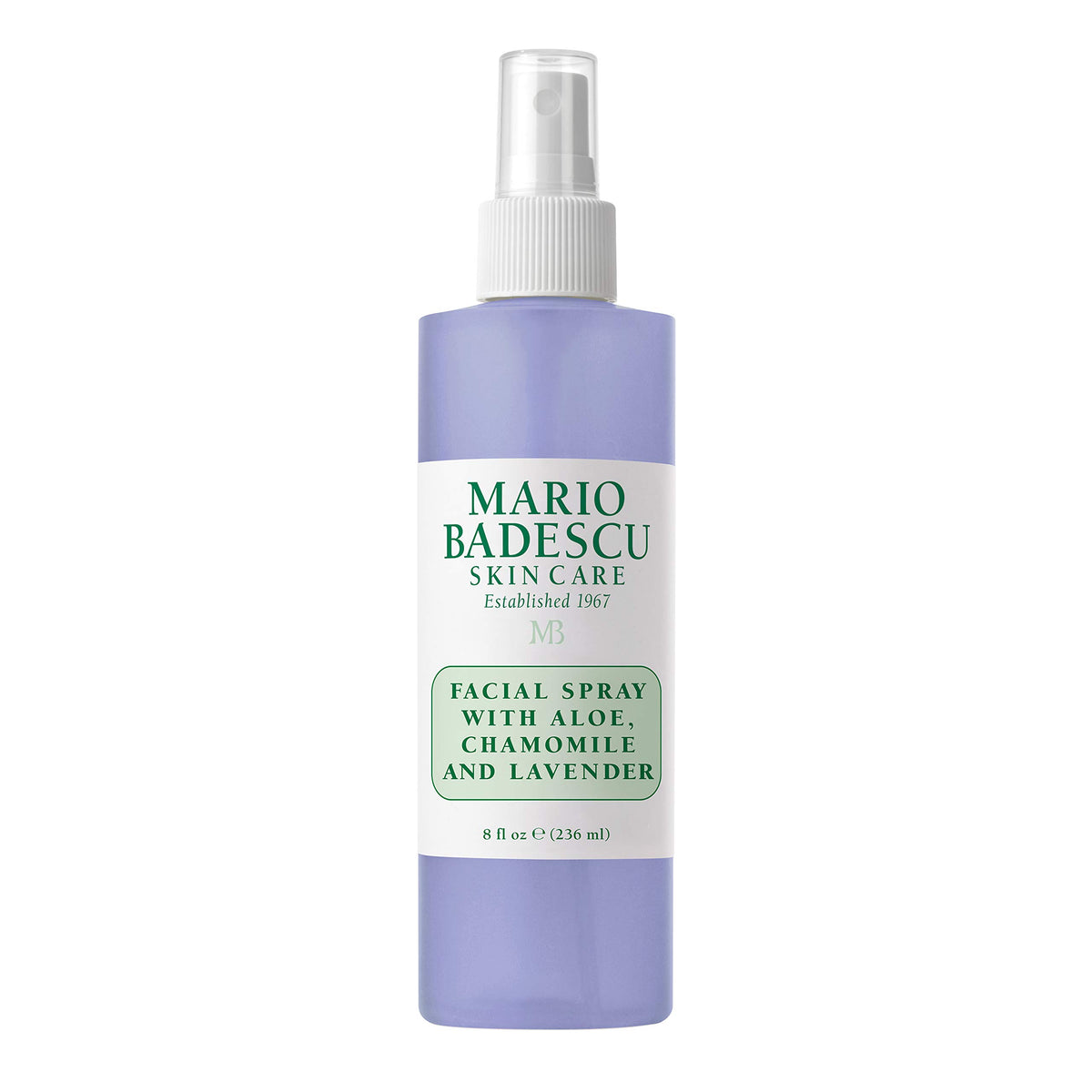 Mario Badescu front bottle showing label and 8 fl oz size for easy identification and hydration benefit