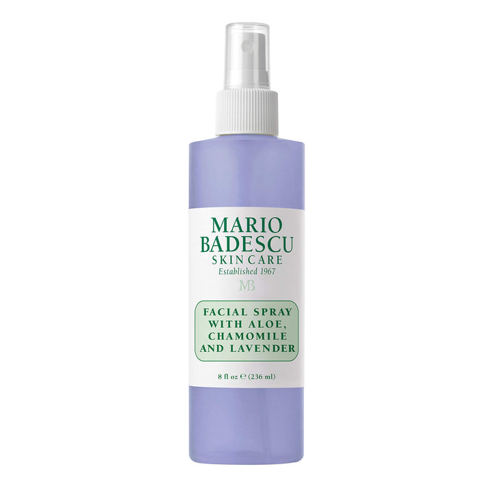 Mario Badescu front bottle showing label and 8 fl oz size for easy identification and hydration benefit
