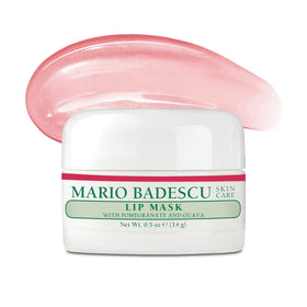 Mario Badescu front jar view showing compact overnight lip mask for travel