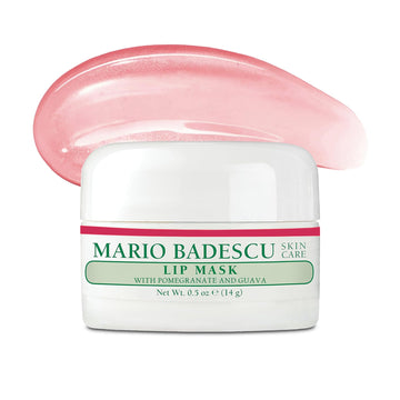 Mario Badescu front jar view showing compact overnight lip mask for travel