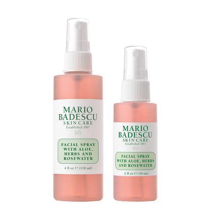 Mario Badescu front packaging showing bottle and label, quick hydration benefit