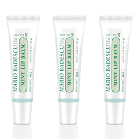 Mario Badescu front packaging showing mint lip balm for quick hydration