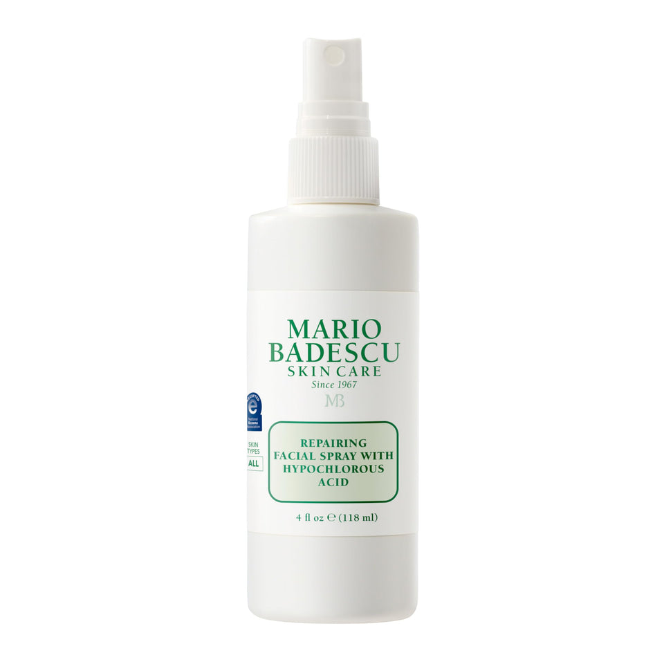 Mario Badescu front packaging showing repairing HOCl spray for calming skin