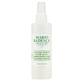 Mario Badescu bottle front packaging showing brand and gentle mist benefit