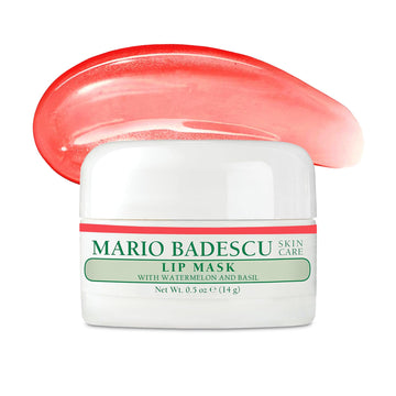Mario Badescu front packaging displaying watermelon basil lip mask and brand