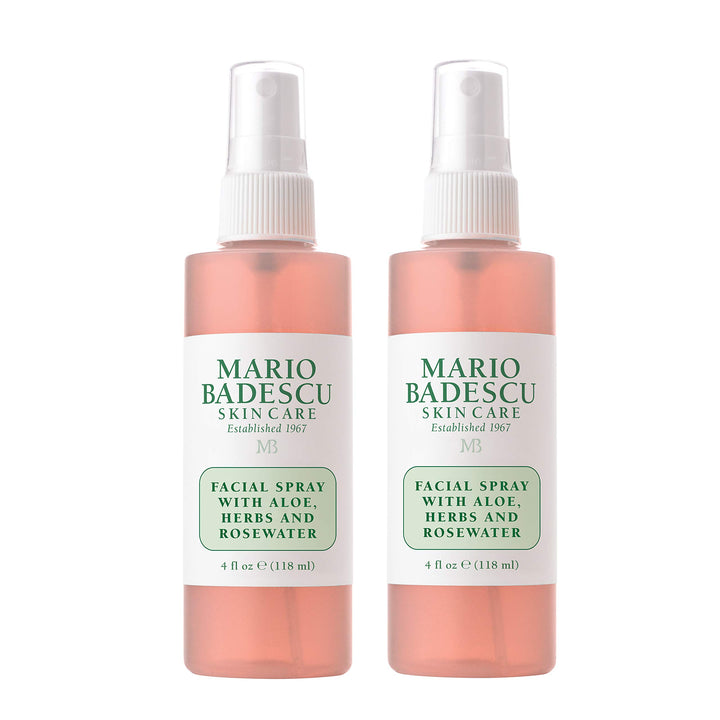Mario Badescu front packaging showing bottle and label, clear brand hydration benefit