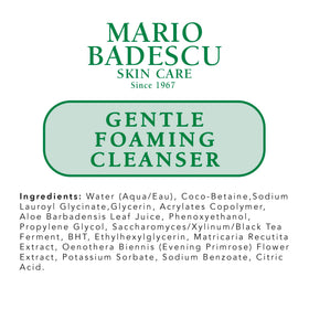 Mario Badescu cleanser next to cleansing oil, illustrates recommended double-cleanse