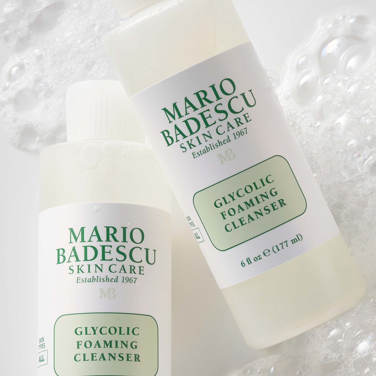 Mario Badescu botanical ingredients flatlay conveying soothing plant extracts