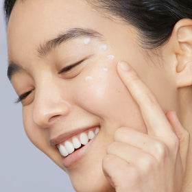 Mario Badescu caffeine ingredient display highlighting depuffing effect