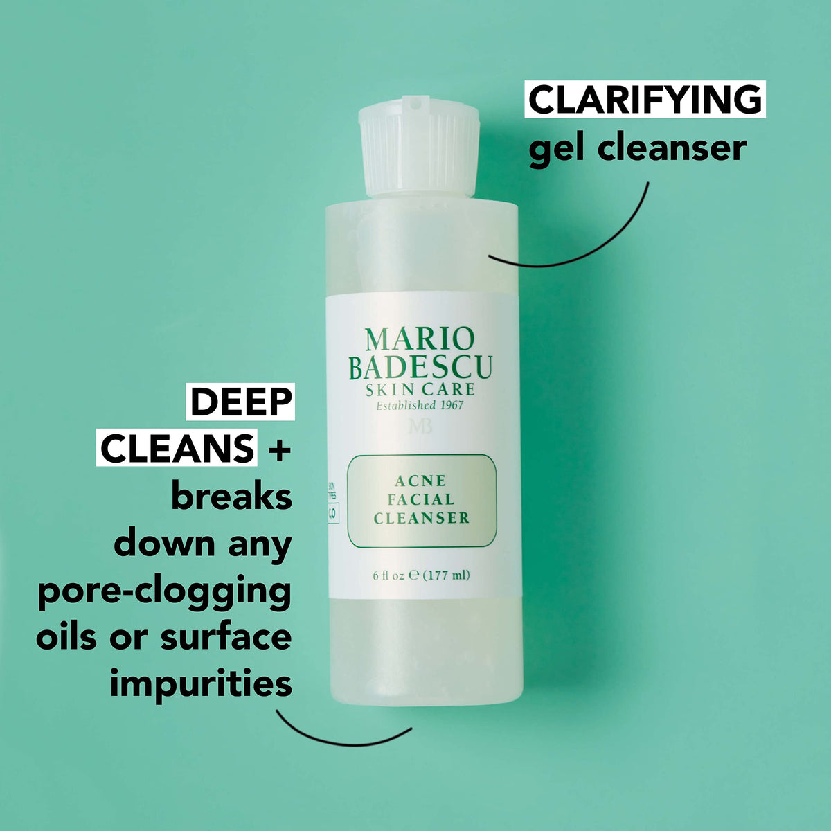 Mario Badescu ingredients label close-up highlighting salicylic acid and botanicals