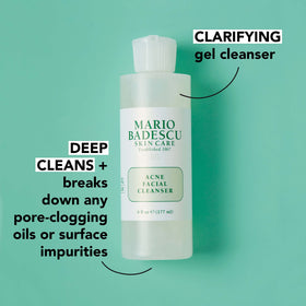 Mario Badescu ingredients label close-up highlighting salicylic acid and botanicals