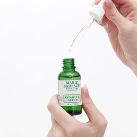 Mario Badescu label ingredient list close-up showing active ingredients and assurance
