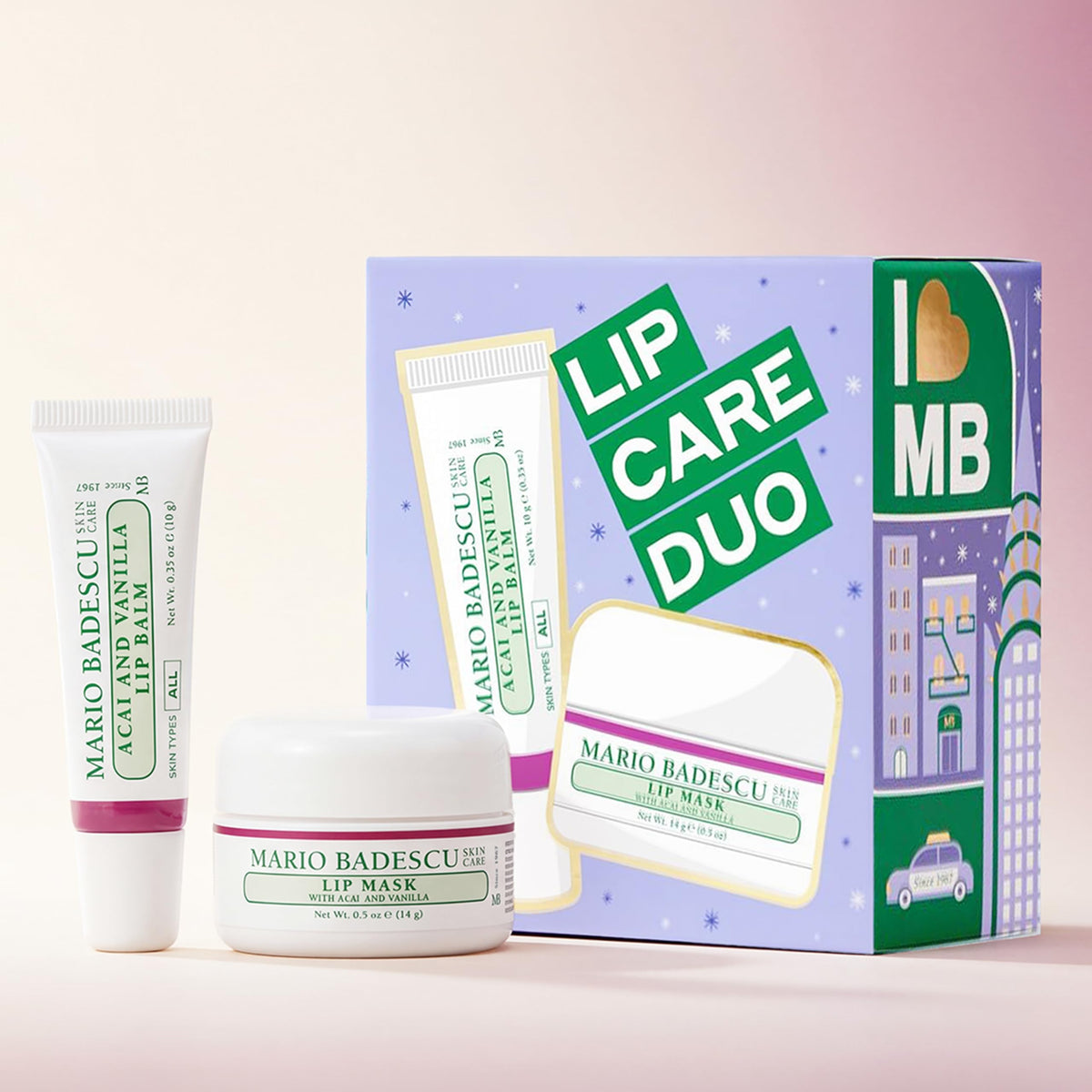 Mario Badescu woman applying balm outdoors illustrating daytime protection and comfort