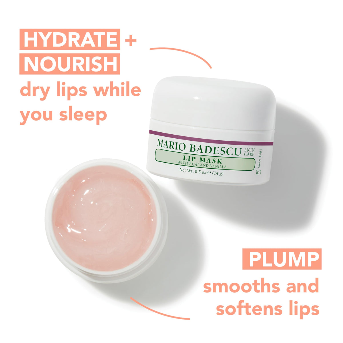 Mario Badescu open jar texture close-up revealing creamy hydrating formula