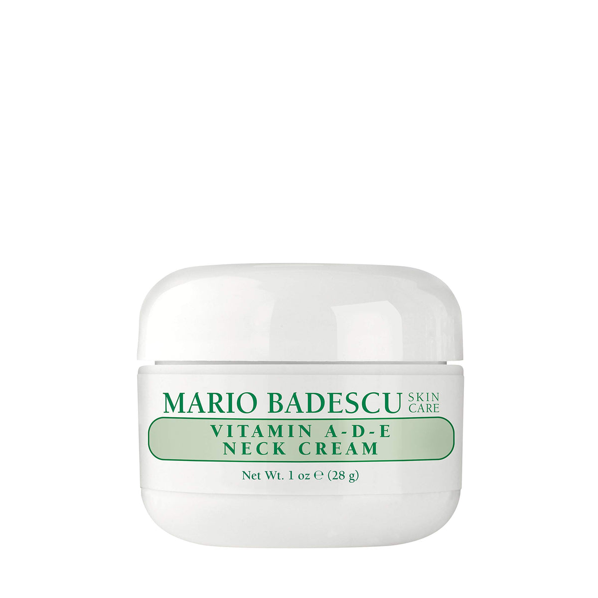 Mario Badescu neck cream front packaging showing label and jar for easy identification and trust